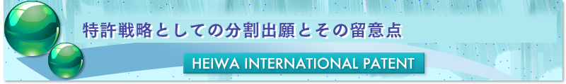 特許戦略としての分割出願とその留意点